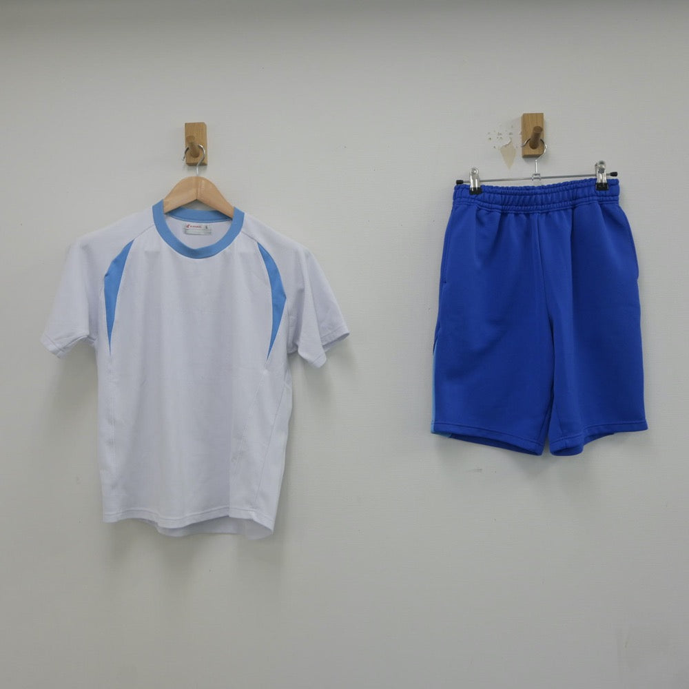 【中古】熊本県 文徳高等学校 女子制服 2点（体操服 上・体操服 下）sf019641