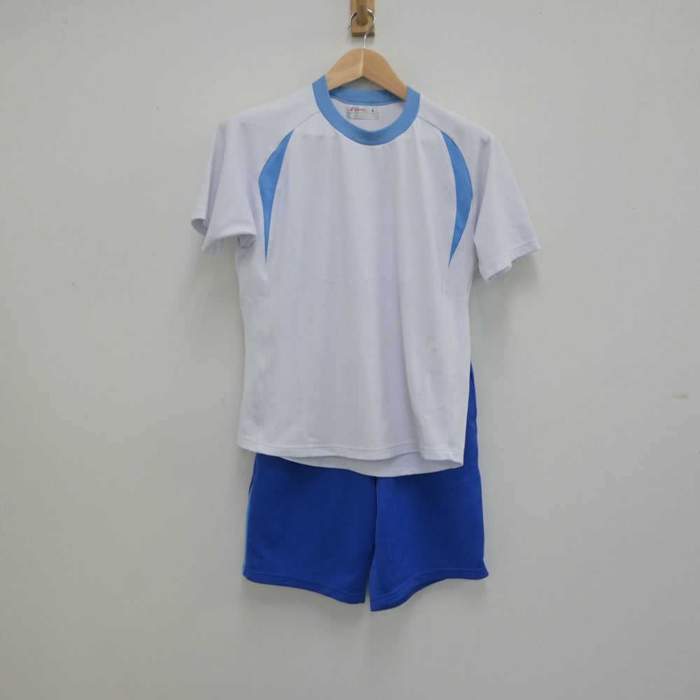 【中古】熊本県 文徳高等学校 女子制服 4点（体操服 上・ジャージ 上・体操服 下・ジャージ 下）sf019642