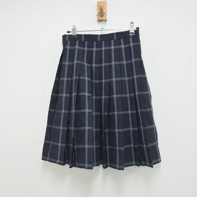 【中古】熊本県 文徳高等学校 女子制服 5点（シャツ・ニットベスト・スカート）sf019646