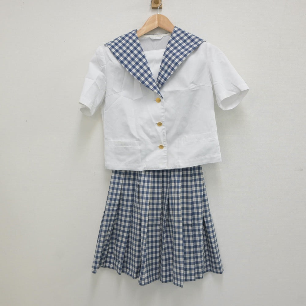 【中古】宮城県 聖和学園高等学校 女子制服 3点（セーラー服・スカート）sf019655