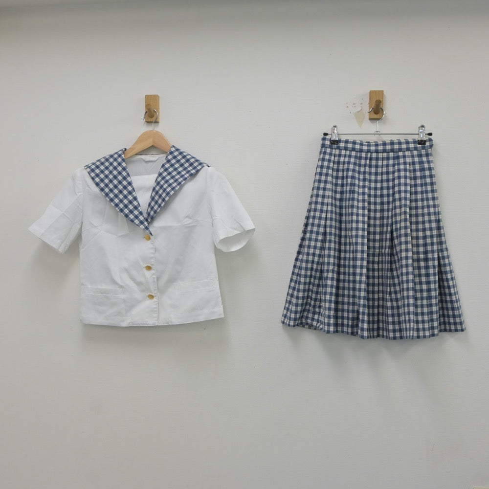 【中古】宮城県 聖和学園高等学校 女子制服 3点（セーラー服・スカート）sf019655