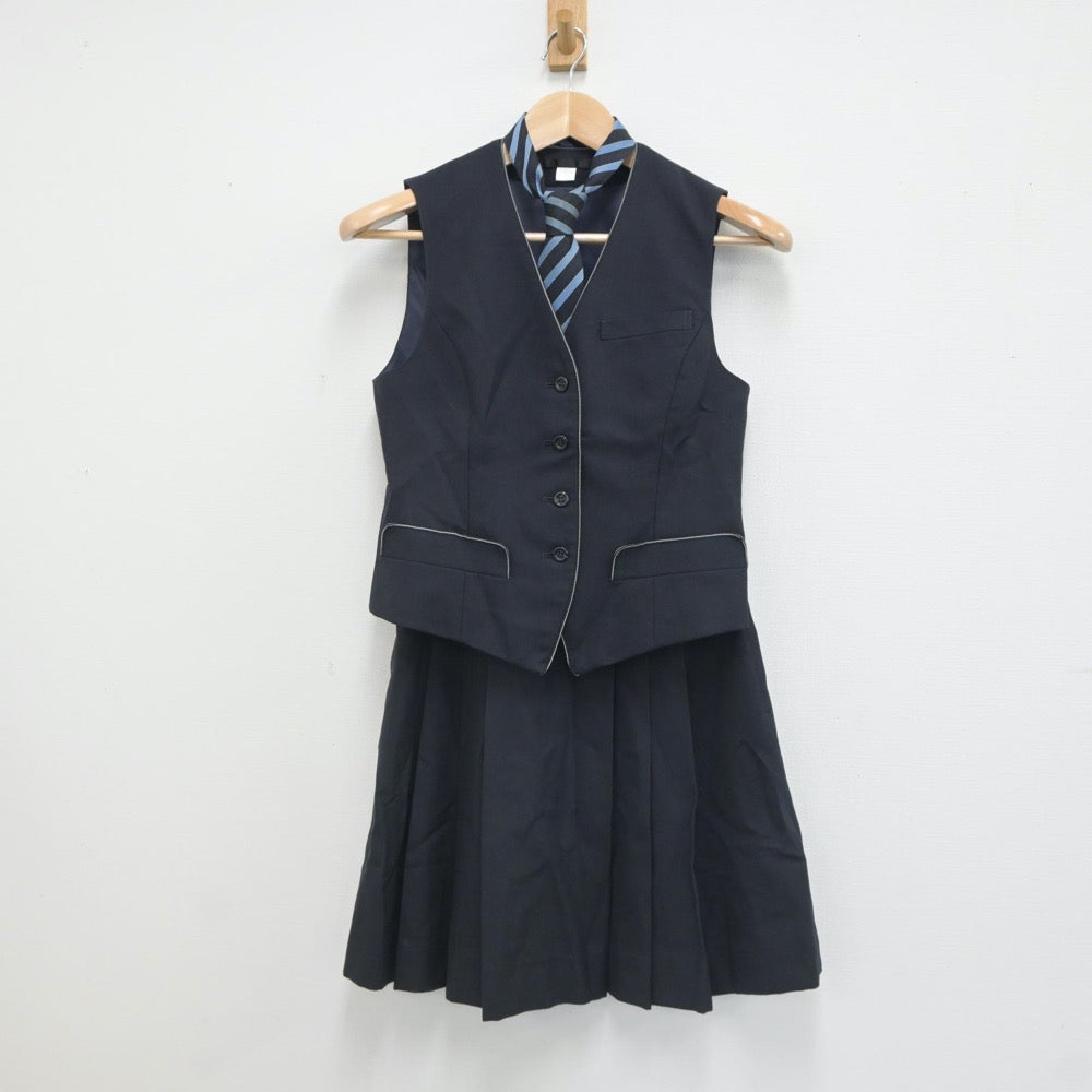 【中古】北海道 市立札幌藻岩高等学校 女子制服 4点（ブレザー・ベスト・スカート）sf019660