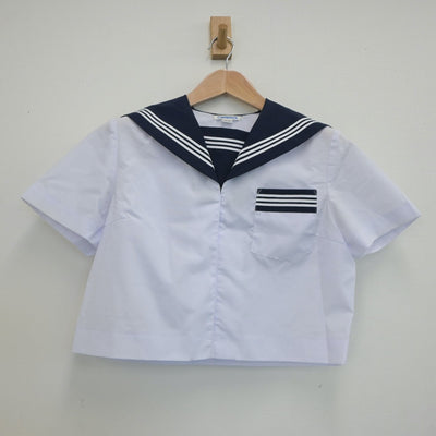 【中古】静岡県 磐田第一中学校 女子制服 2点（セーラー服）sf019676