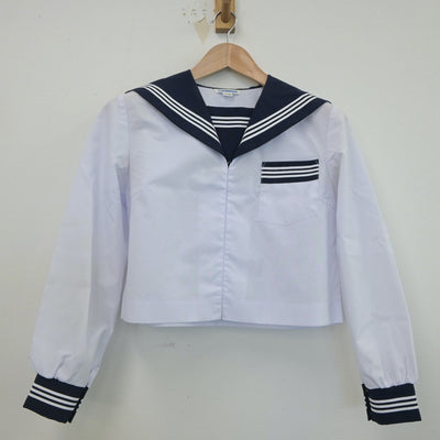 【中古】静岡県 磐田第一中学校 女子制服 2点（セーラー服）sf019676