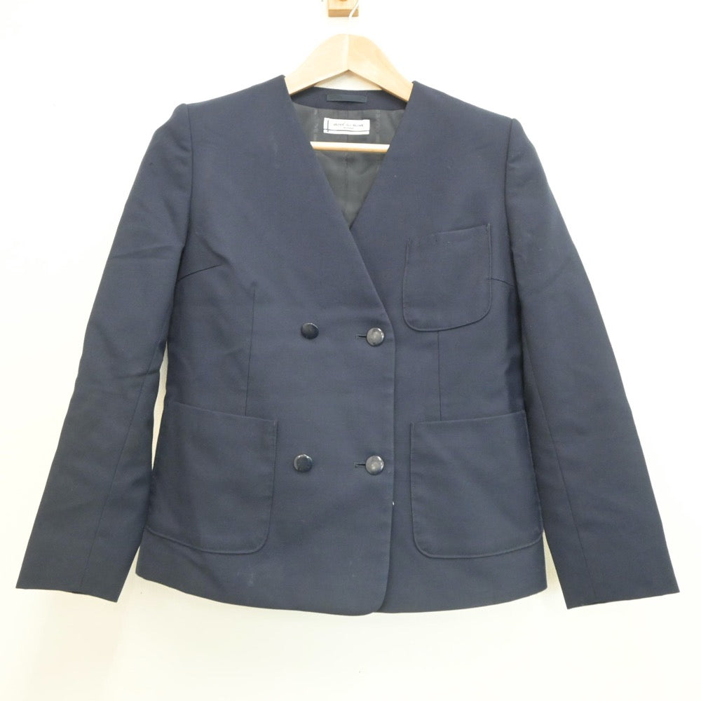 【中古】埼玉県 岸中学校 女子制服 2点（ブレザー・スカート）sf019678