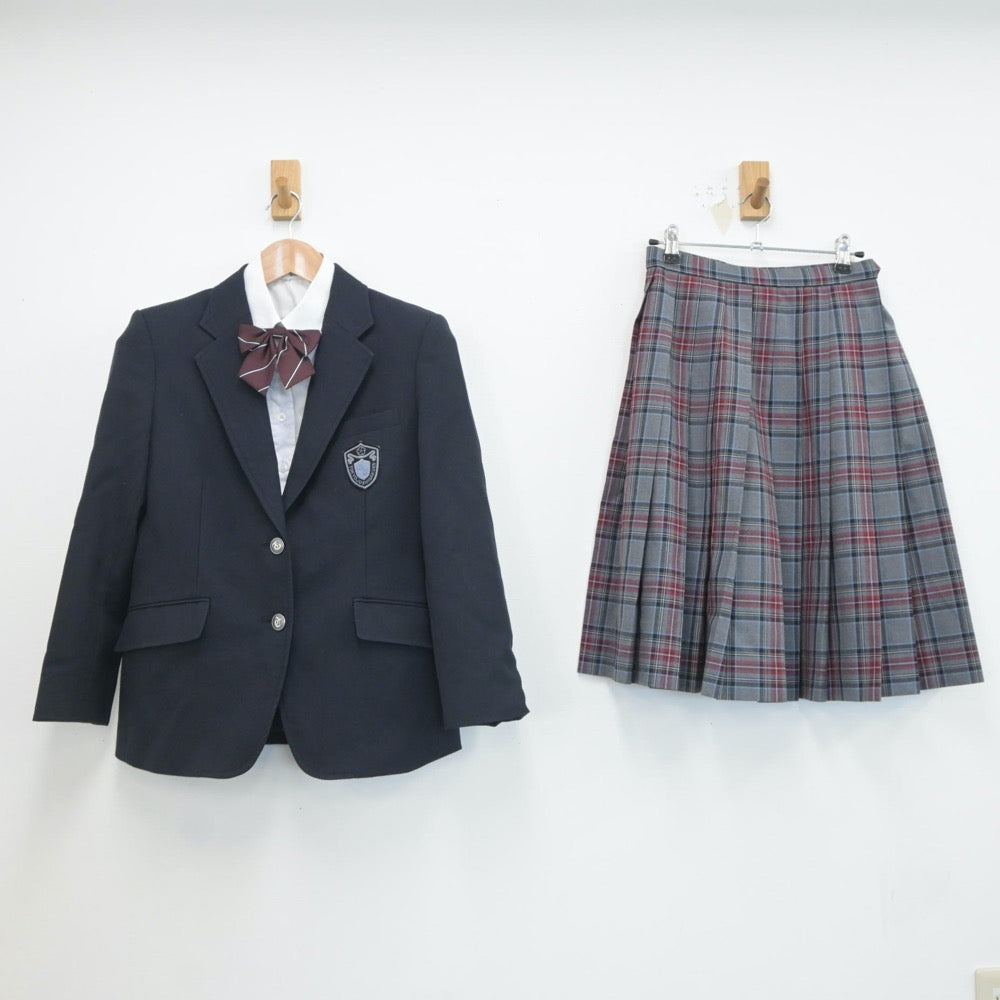 【中古】東京都 東京女子学園中学校 女子制服 4点（ブレザー・シャツ・スカート）sf019681