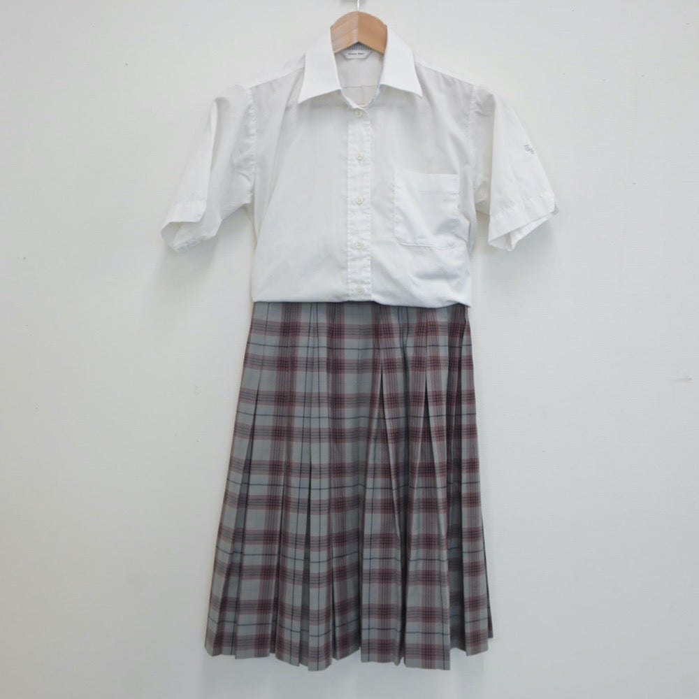 【中古】東京都 東京女子学園中学校 女子制服 3点（シャツ・スカート）sf019682