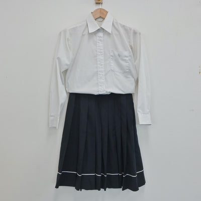 【中古】東京都 東京女子学園中学校 女子制服 2点（シャツ・スカート）sf019683