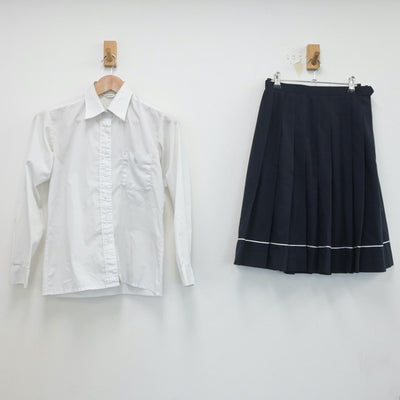 【中古】東京都 東京女子学園中学校 女子制服 2点（シャツ・スカート）sf019683