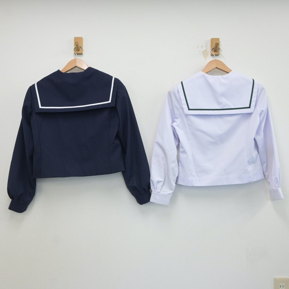 【中古】和歌山県 岩出中学校 女子制服 3点（セーラー服・スカート）sf019686