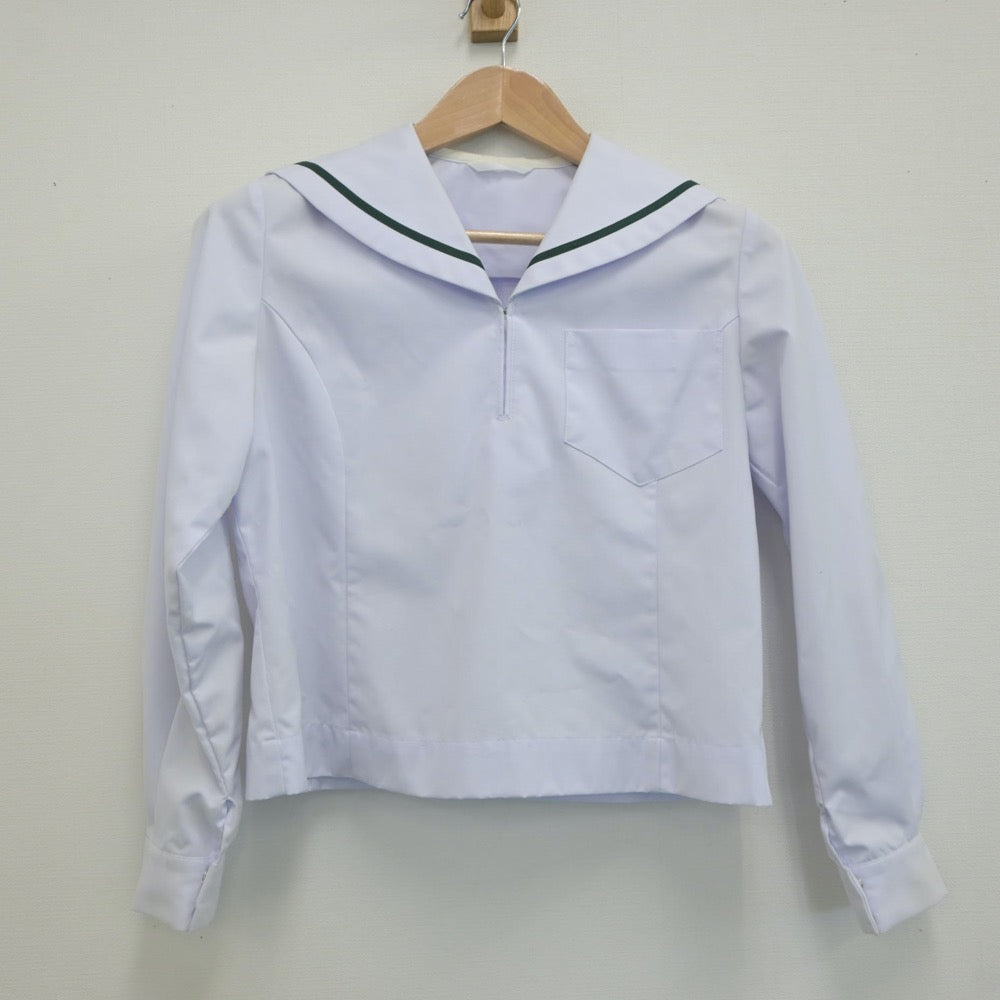 【中古】和歌山県 岩出中学校 女子制服 2点（セーラー服・スカート）sf019687