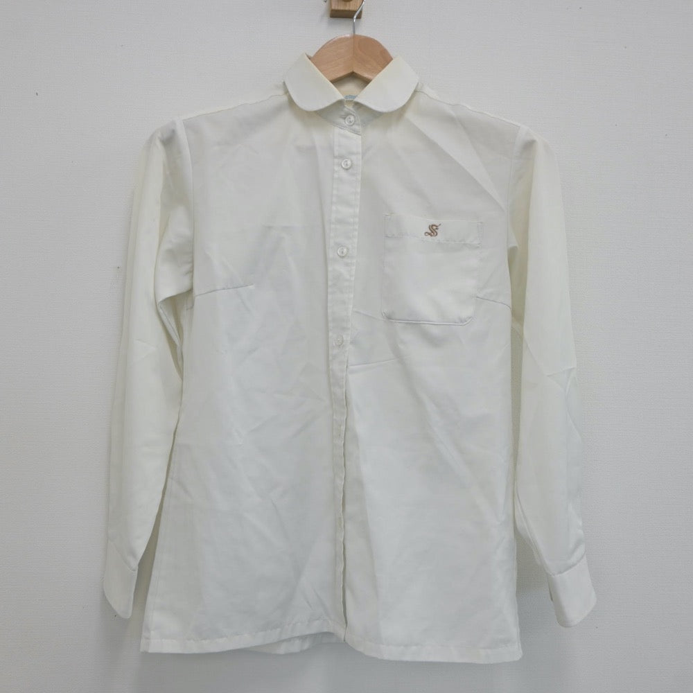 【中古】栃木県 作新学院高等学校 女子制服 3点（シャツ・ニット・ニットベスト）sf019689