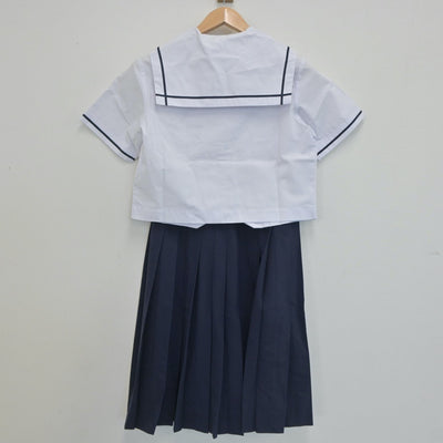 【中古】鹿児島県 財部中学校 女子制服 3点（セーラー服・スカート）sf019694