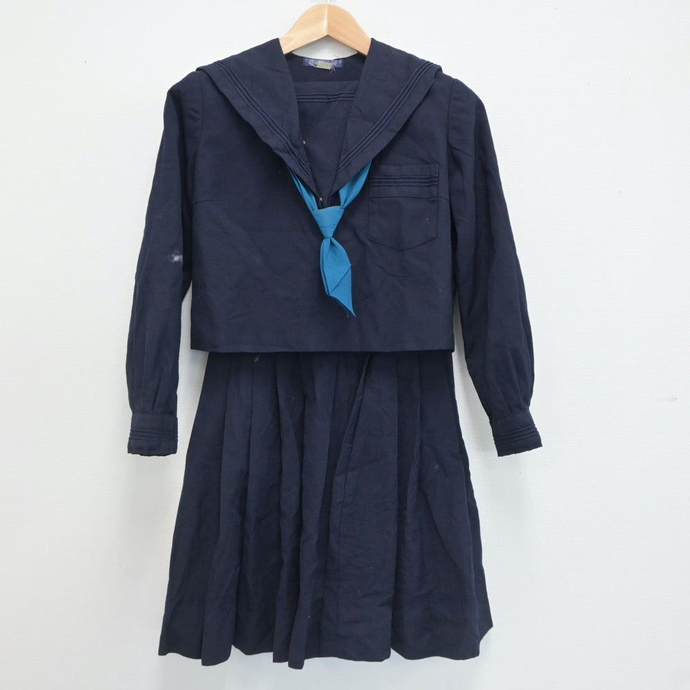 【中古】大阪府 大谷中学校・高等学校 女子制服 3点（セーラー服・スカート）sf019696