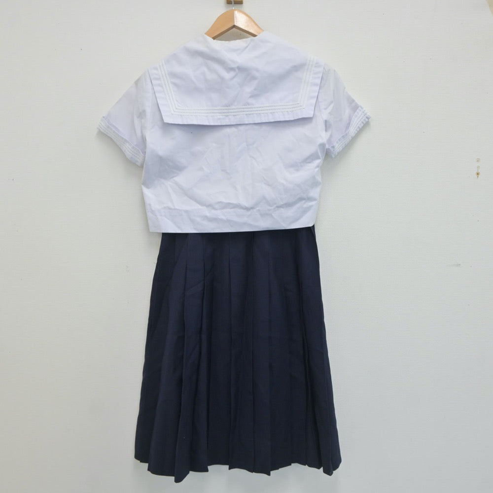 【中古】大阪府 大谷中学校・高等学校 女子制服 2点（セーラー服・スカート）sf019697