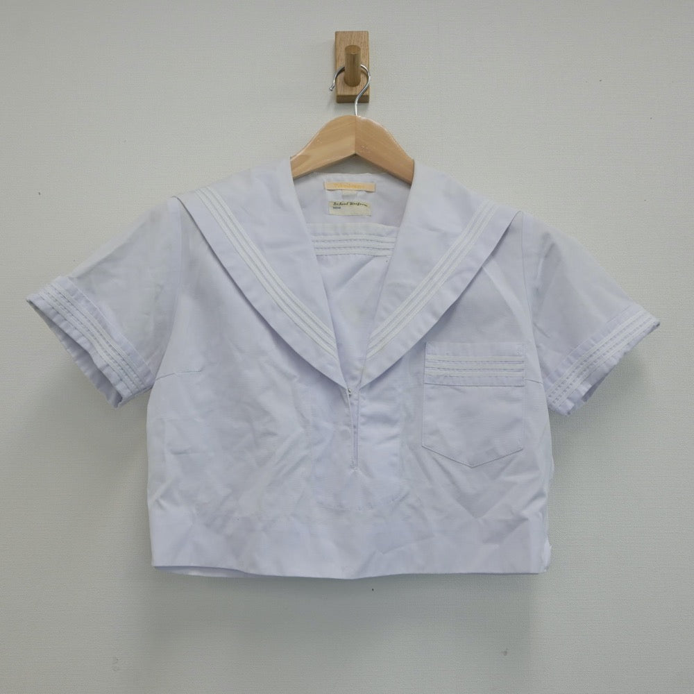 【中古】大阪府 大谷中学校・高等学校 女子制服 2点（セーラー服・スカート）sf019697