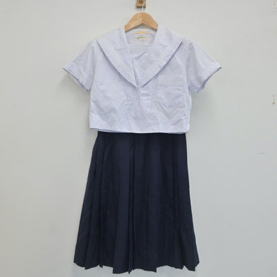 【中古】大阪府 大谷中学校・高等学校 女子制服 3点（セーラー服・スカート）sf019698