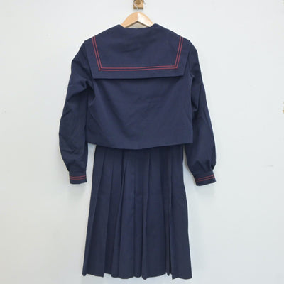 【中古】鹿児島県 財部中学校 女子制服 2点（セーラー服・スカート）sf019705