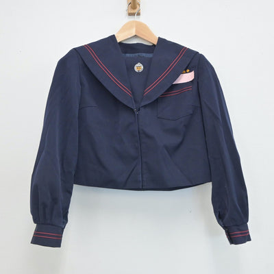 【中古】鹿児島県 財部中学校 女子制服 2点（セーラー服・スカート）sf019705