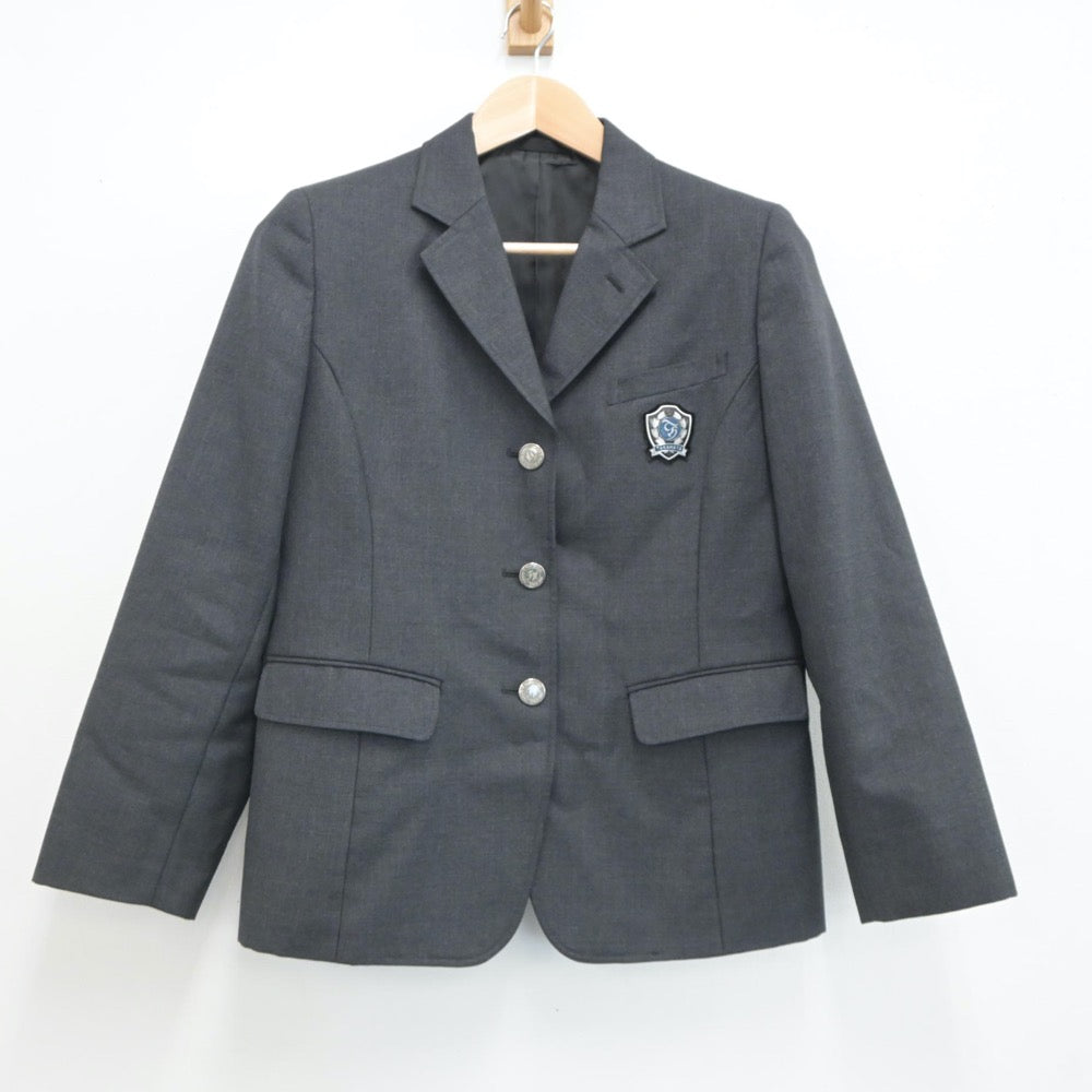 【中古】山形県 高畠高等学校 女子制服 3点（ブレザー・スカート）sf019714