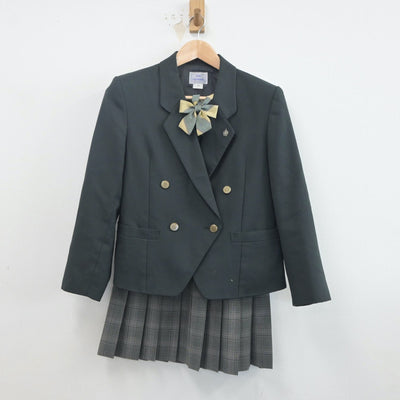 【中古】東京都 向陽台高等学校 女子制服 4点（ブレザー・ニットベスト・スカート）sf019724