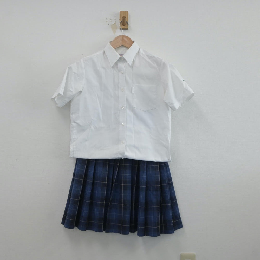 【中古】埼玉県 栄東高等学校 女子制服 2点（シャツ・スカート）sf019726