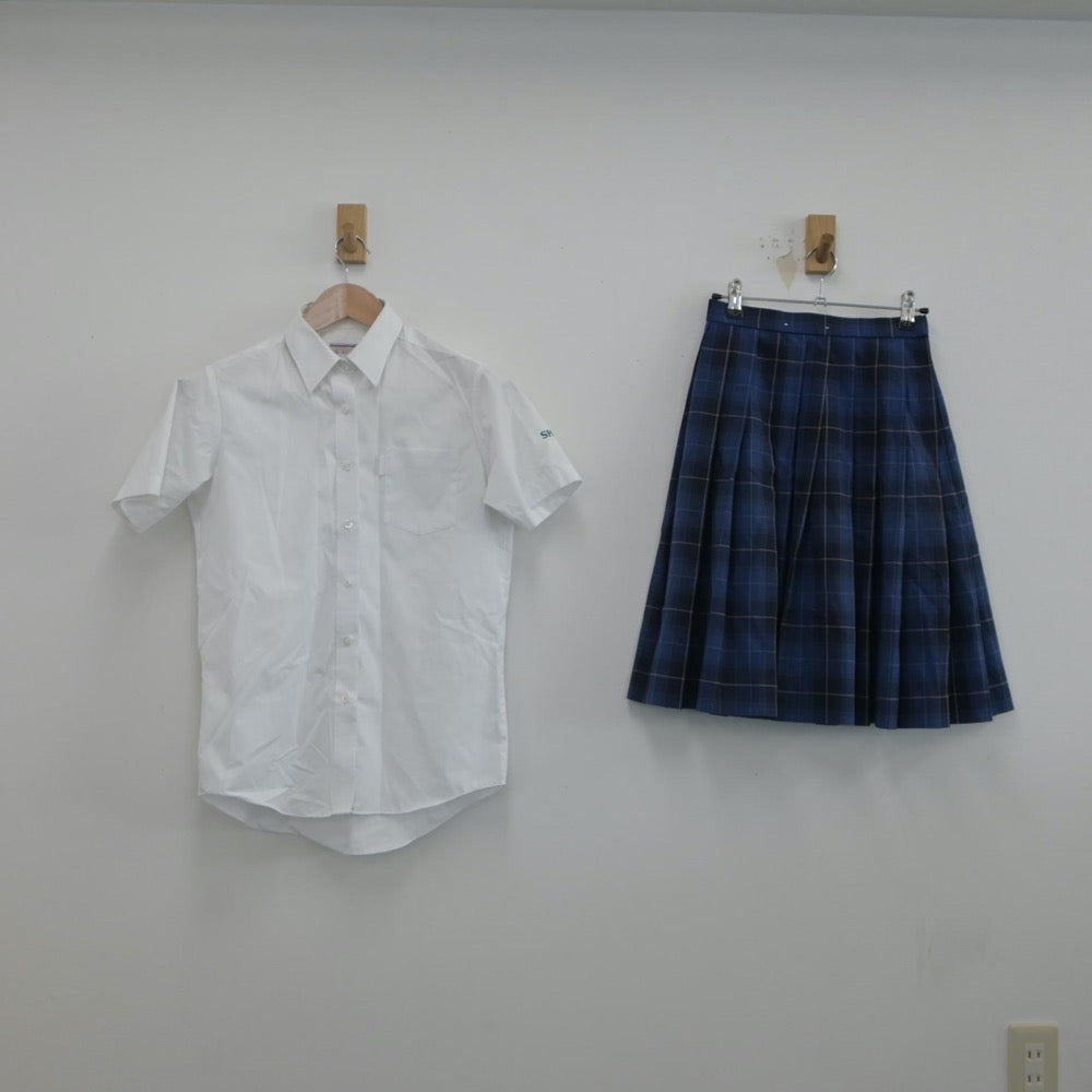 【中古】埼玉県 栄東高等学校 女子制服 2点（シャツ・スカート）sf019726