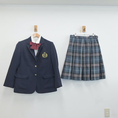 【中古】東京都 国士舘高等学校 女子制服 4点（ブレザー・シャツ・スカート）sf019732