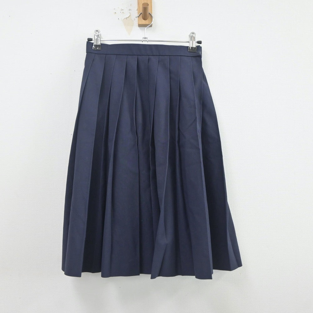 【中古】秋田県 御野場中学校 女子制服 2点（ニット・スカート）sf019759