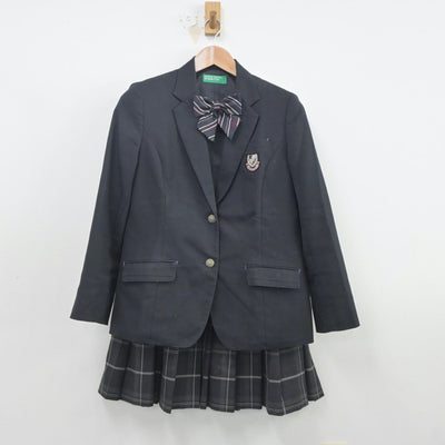 【中古】長崎県 西海学園高等学校 女子制服 3点（ブレザー・スカート）sf019763