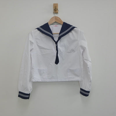 【中古】山形県 天童第一中学校 女子制服 4点（セーラー服）sf019770