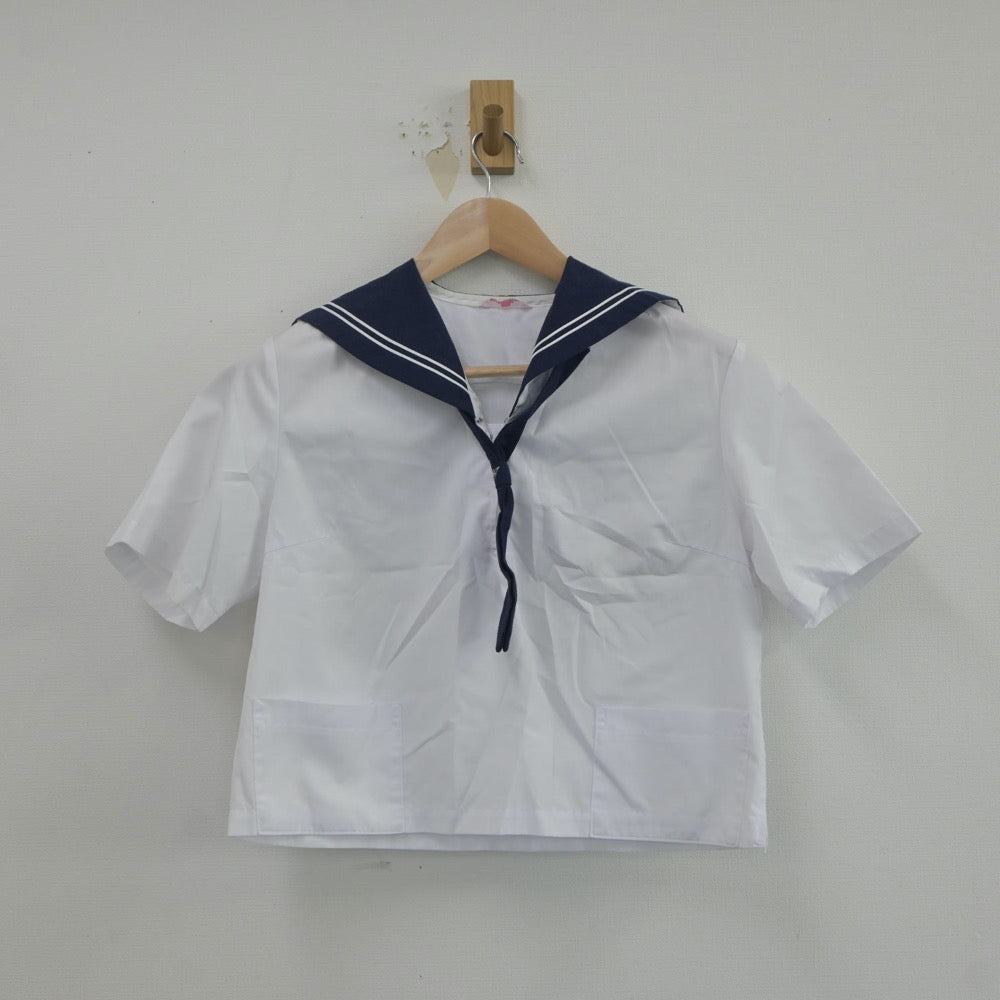 【中古】山形県 天童第一中学校 女子制服 4点（セーラー服）sf019770