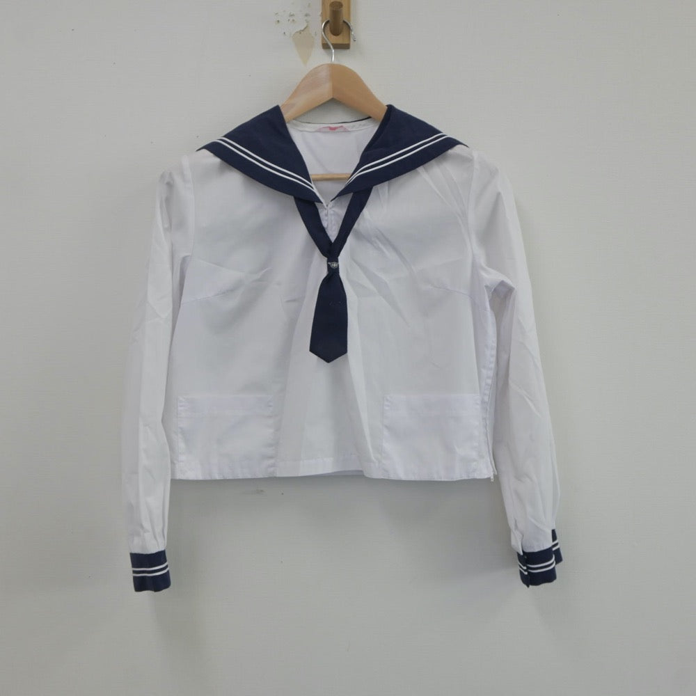 【中古】山形県 天童第一中学校 女子制服 2点（セーラー服）sf019771