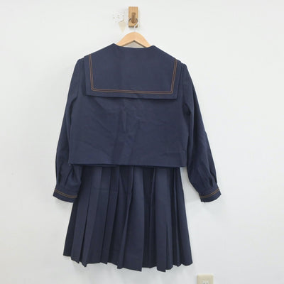 【中古】山形県 山形西高等学校 女子制服 3点（セーラー服・スカート）sf019772