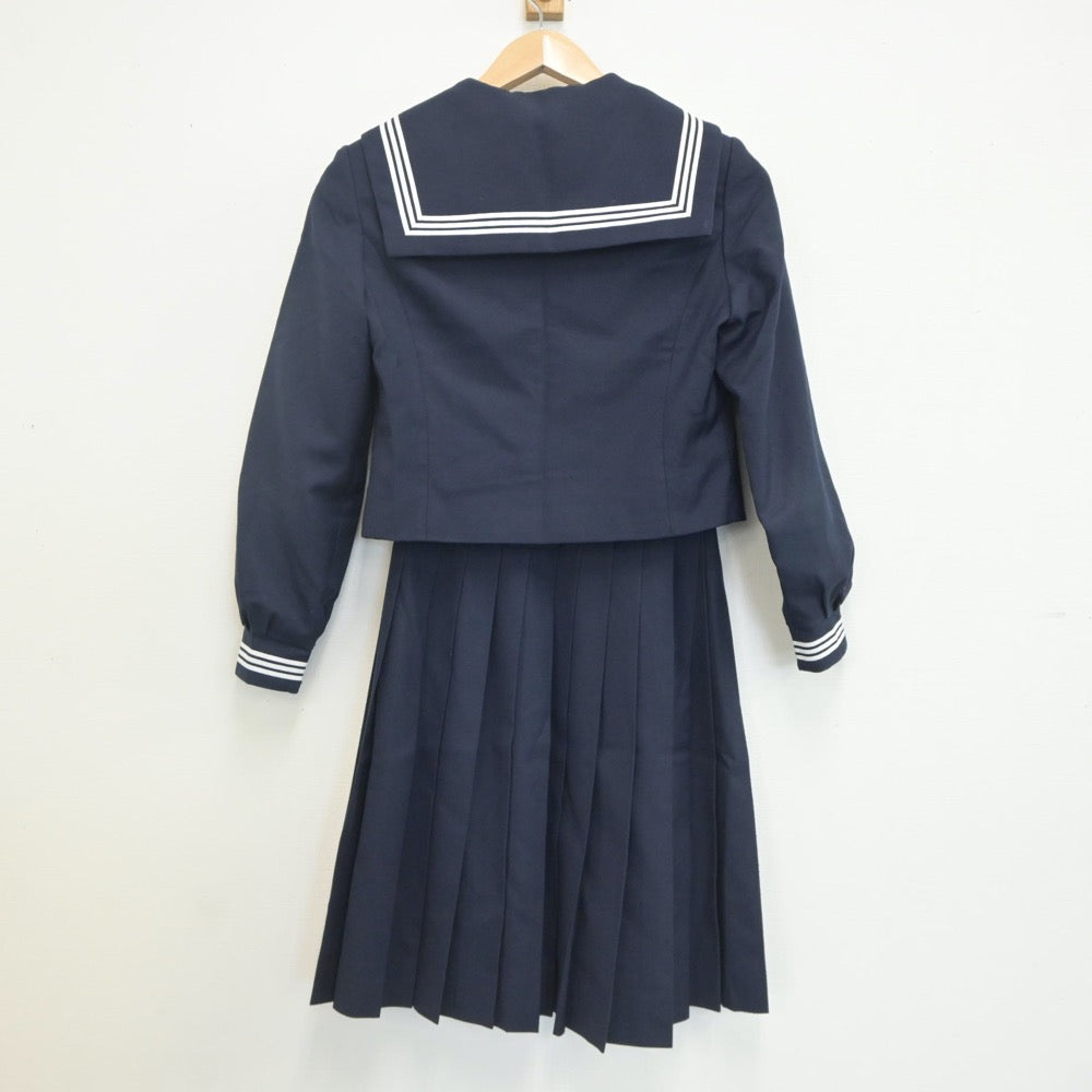 【中古】秋田県 大仙市立大曲中学校 女子制服 3点（セーラー服・スカート）sf019790