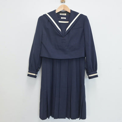 【中古】熊本県 熊本県立第一高等学校 女子制服 2点（セーラー服・ジャンパースカート）sf019797