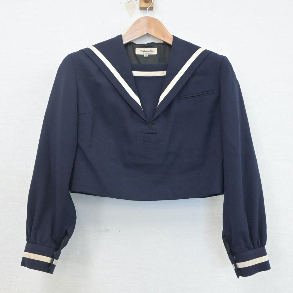 【中古】熊本県 熊本県立第一高等学校 女子制服 2点（セーラー服・ジャンパースカート）sf019797