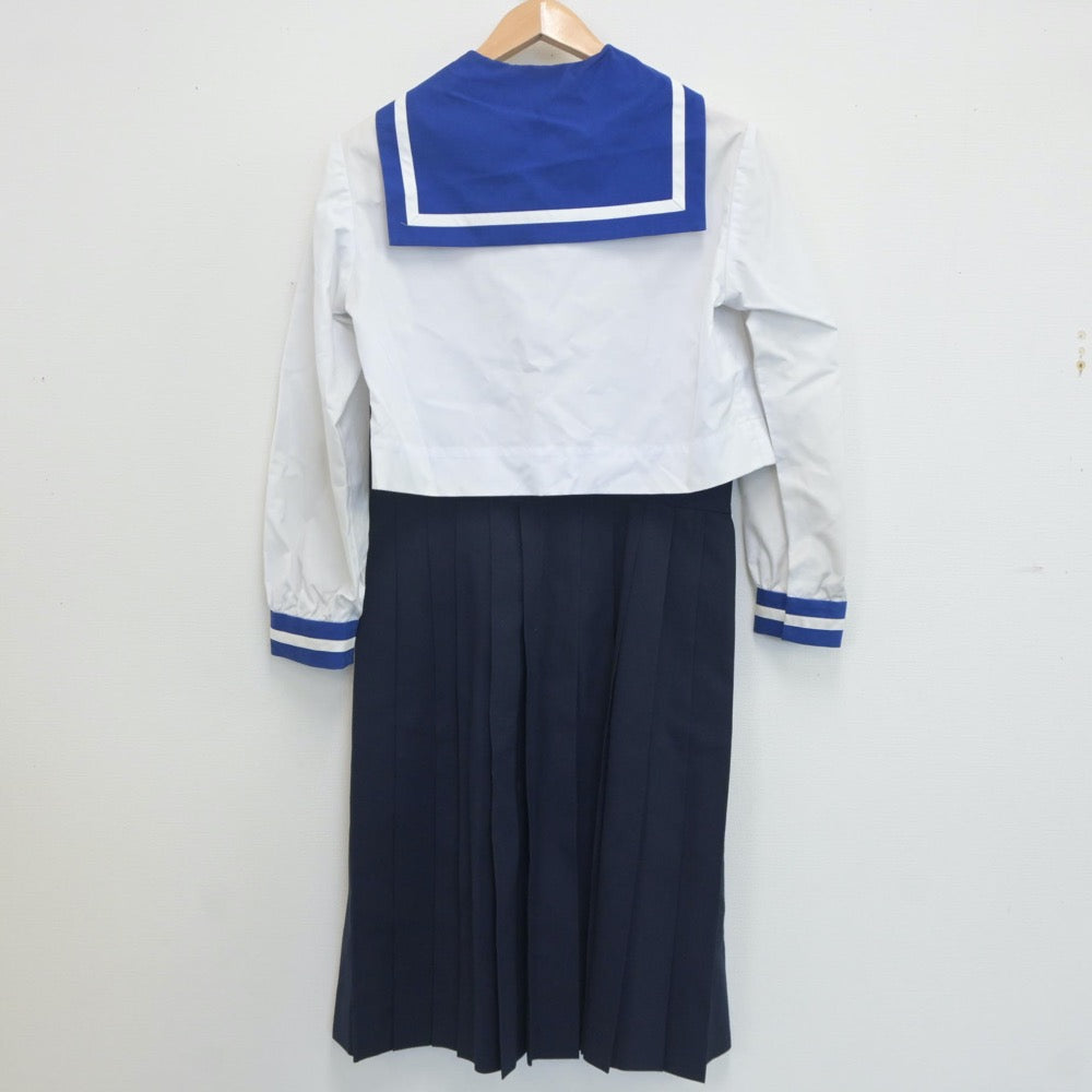 【中古】熊本県 熊本県立第一高等学校 女子制服 3点（セーラー服・スカート）sf019800