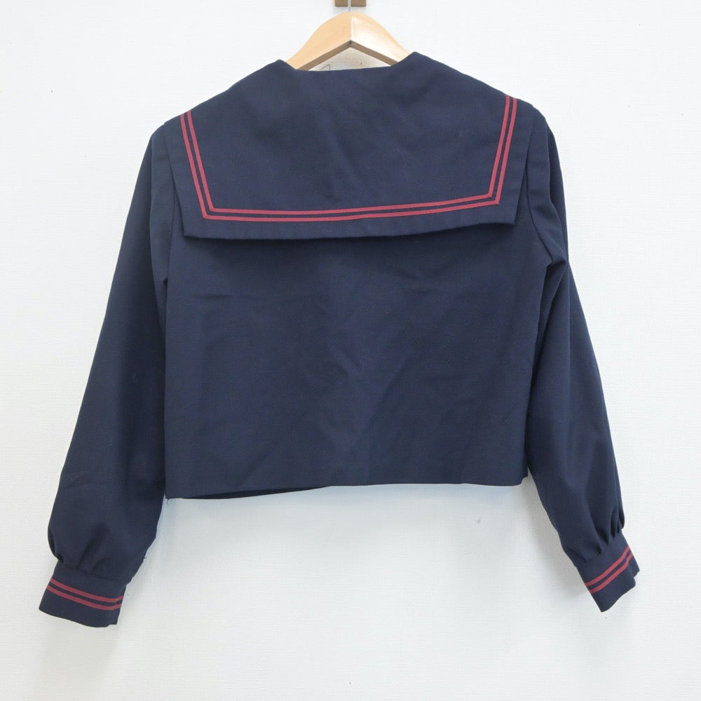 【中古】大阪府 吹田市立千里丘中学校 女子制服 2点（セーラー服・ニット）sf019809