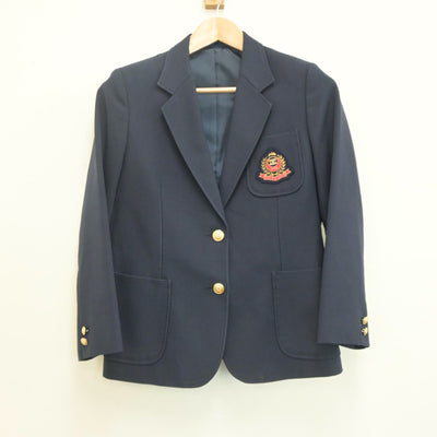 【中古】広島県 福山私立盈進高等学校 女子制服 2点（ブレザー・スカート）sf019817