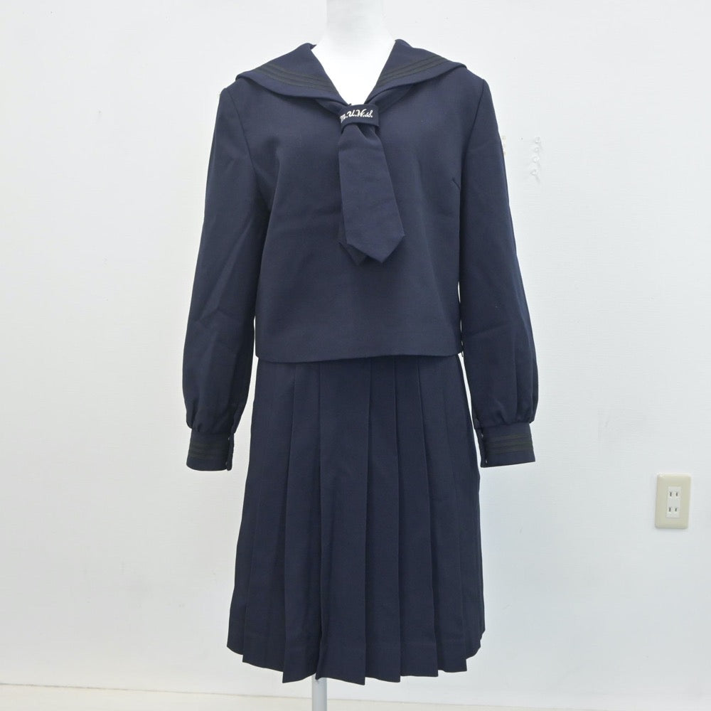 【中古】埼玉県 さいたま市立浦和高等学校 女子制服 3点（セーラー服・スカート）sf019829