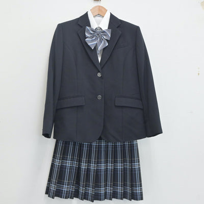 【中古】神奈川県 私立鵠沼高等学校 女子制服 4点（ブレザー・シャツ・スカート）sf019832