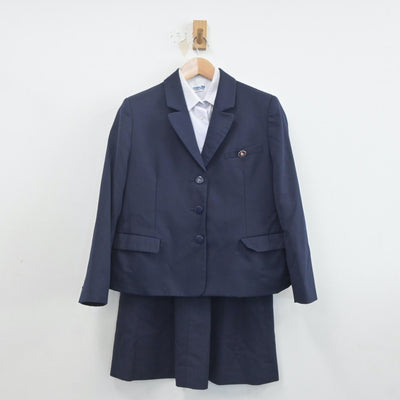 【中古】埼玉県 熊谷商業高等学校 女子制服 3点（ブレザー・シャツ・スカート）sf019836