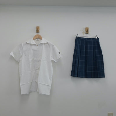 【中古】岐阜県 私立富田高等学校 女子制服 2点（セーラー服・スカート）sf019842