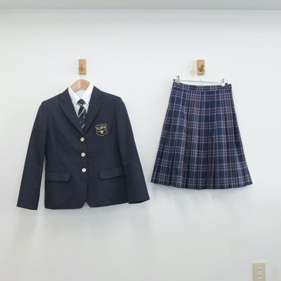 【中古】神奈川県 白鵬女子高等学校 女子制服 4点（ブレザー・シャツ・スカート）sf019845