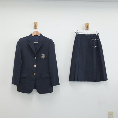 【中古】大阪府 追手門学院高等学校 女子制服 2点（ブレザー・スカート）sf019852