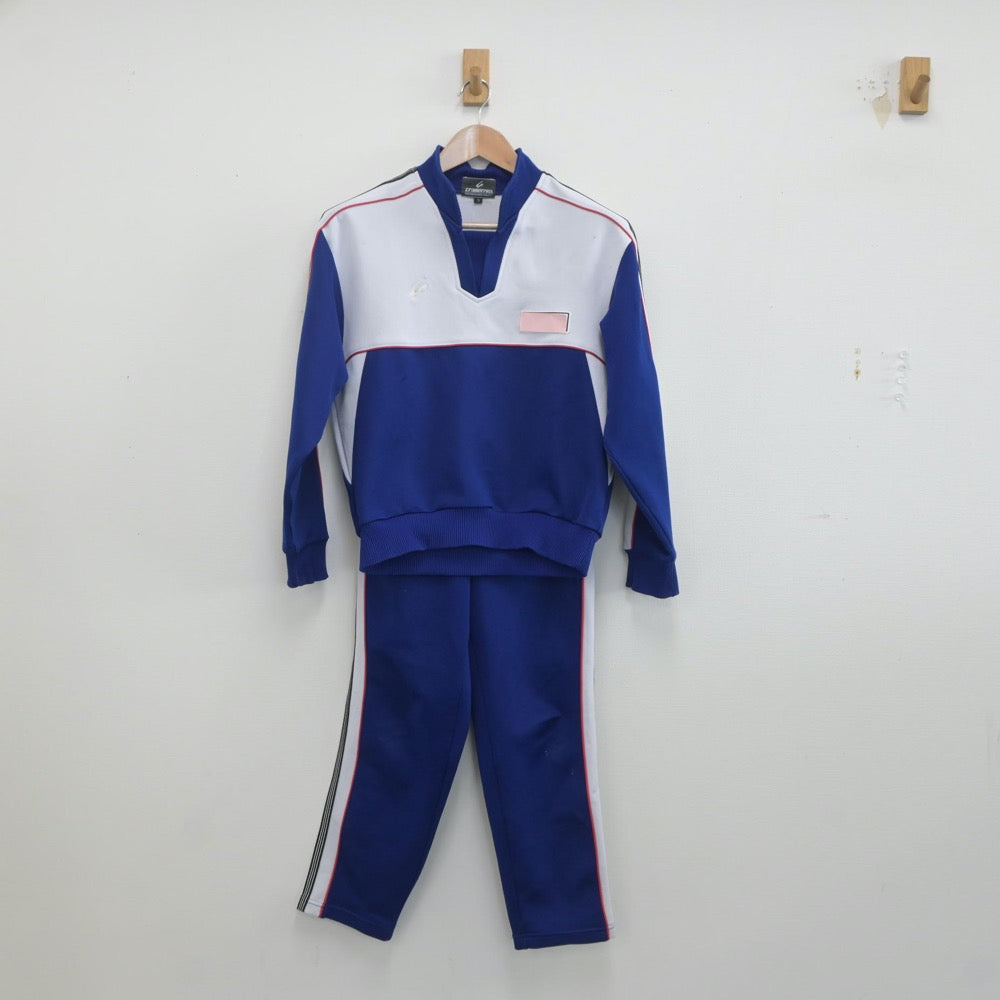 【中古】福島県 日和田中学校 女子制服 4点（ジャージ 上・体操服 上・ジャージ 下・体操服 下）sf019853