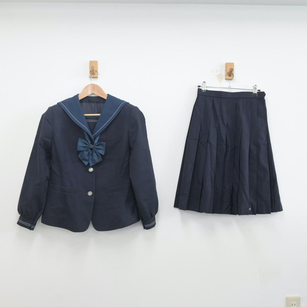 【中古】東京都 都立晴海総合高等学校 女子制服 3点（セーラー服・スカート）sf019857