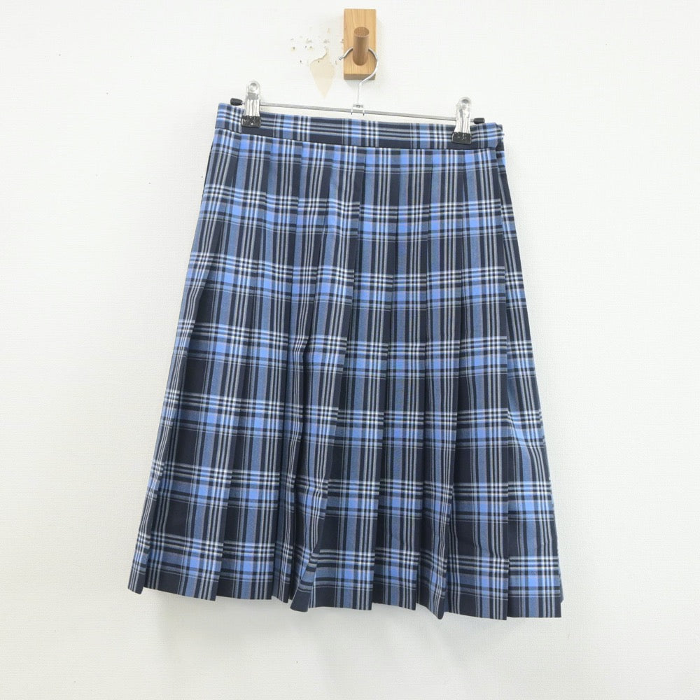 【中古】神奈川県 鵠沼高等学校 女子制服 3点（ニットベスト・シャツ・スカート）sf019862