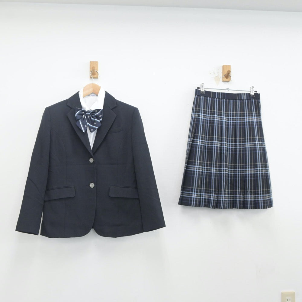 【中古】神奈川県 鵠沼高等学校 女子制服 4点（ブレザー・シャツ・スカート）sf019864